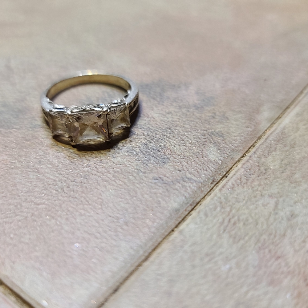 ✳️Epiphany 925 Silver Square Cut Three Stone…